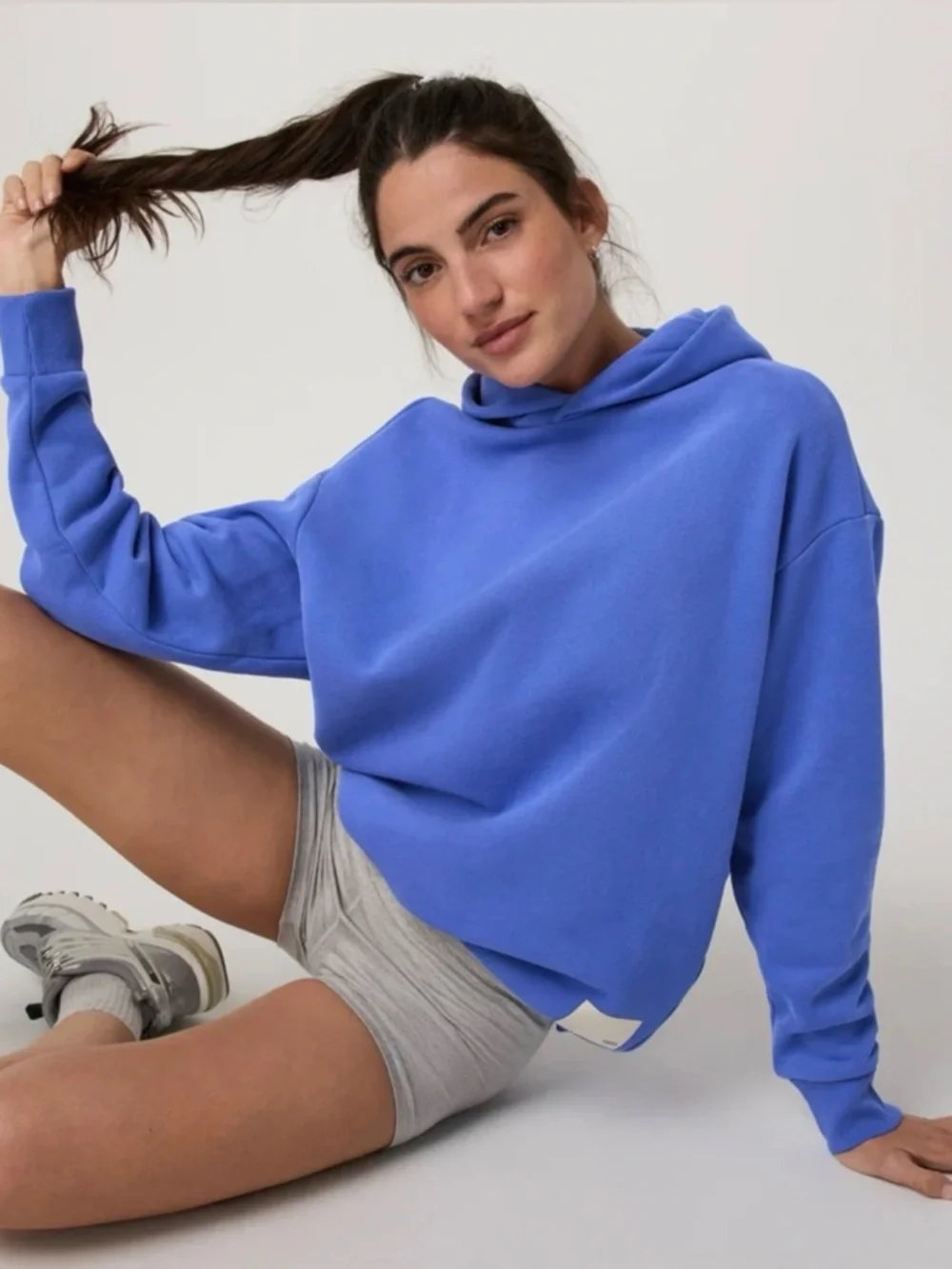 Vuori Restore Oversized Hoodie, Bright Iris - Picture 2 of 6